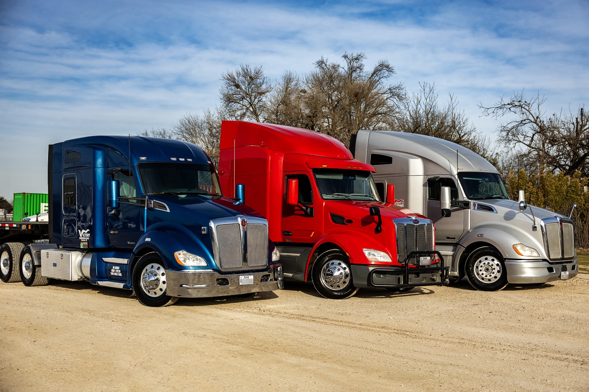 Victory Transportation Systems fleet serving Houston freight and logistics customers